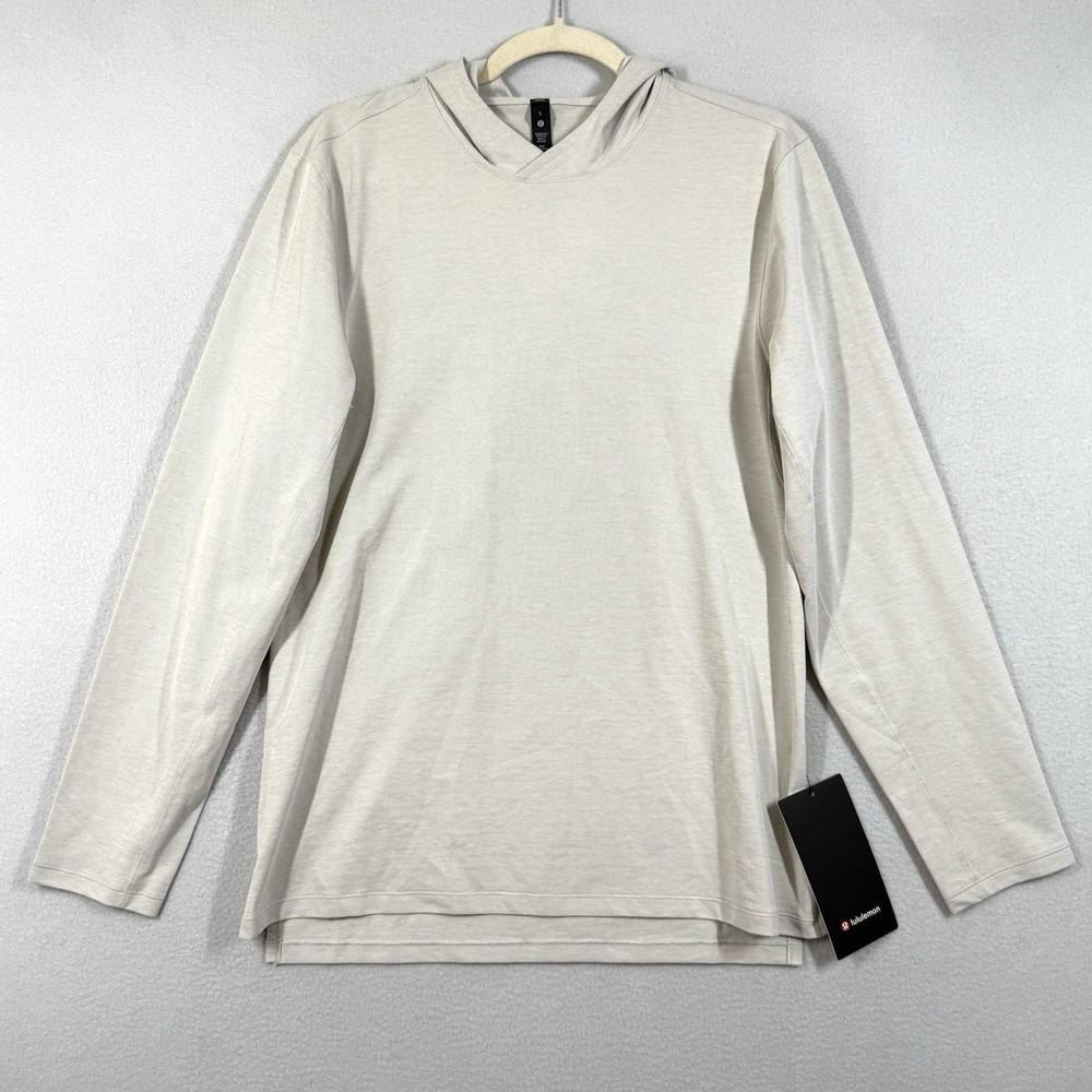 Lululemon Lightweight Hoodie Mens Small Pullover Oxford Raw Linen Hooded NWT